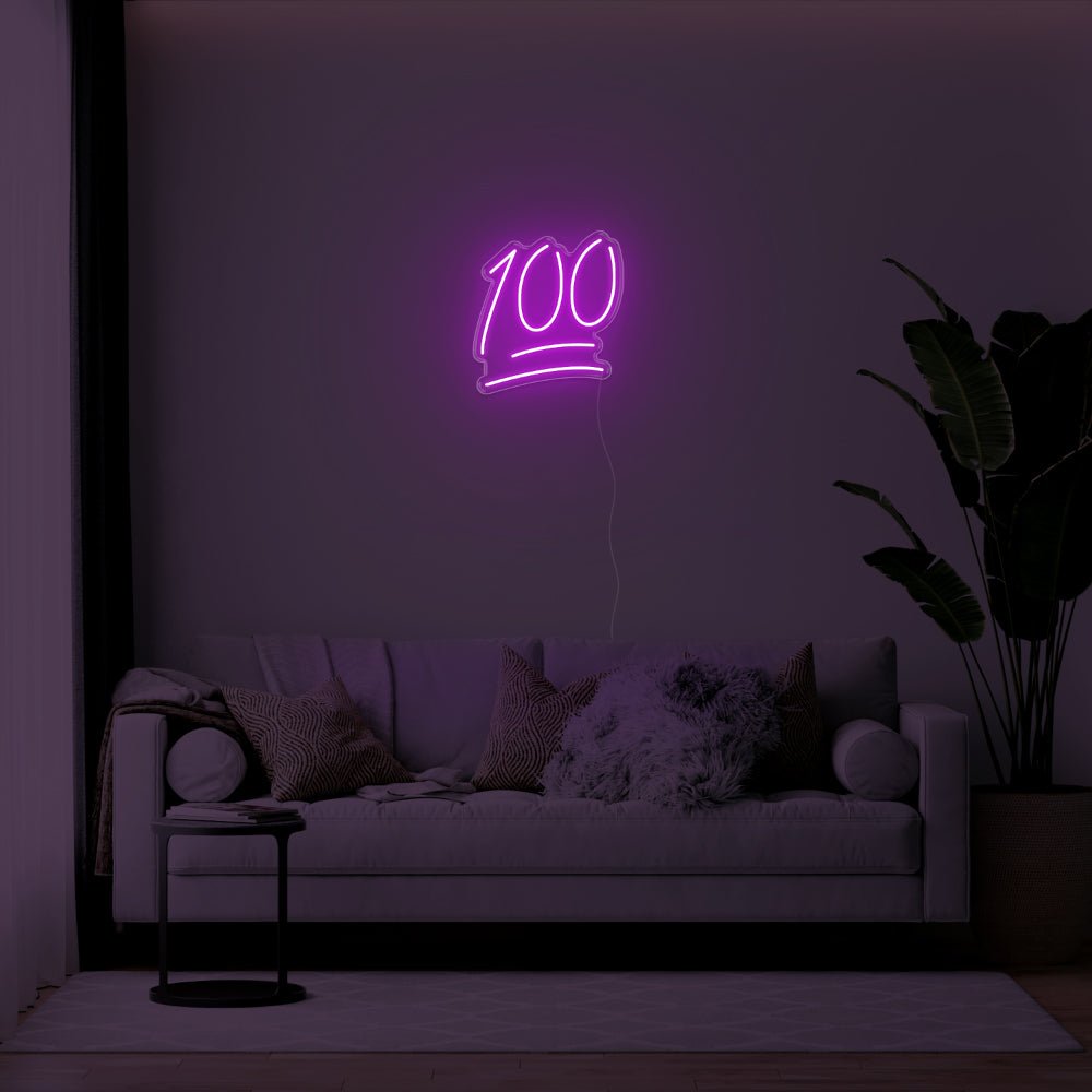 100 LED Neon Sign - 19inch x 20inchPurple