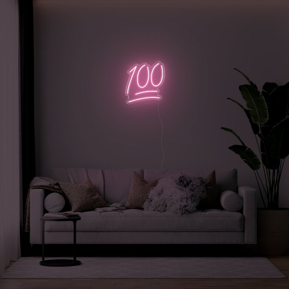 100 LED Neon Sign - 19inch x 20inchPink