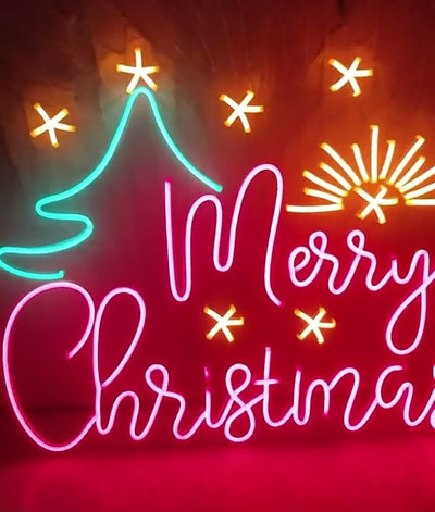 Merry Christmas neon sign 02