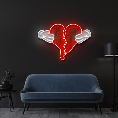 "808s & Heartbreaks" Neon x Acrylic Artwork - 2ft x 1.4ftLED Neon x Acrylic Print