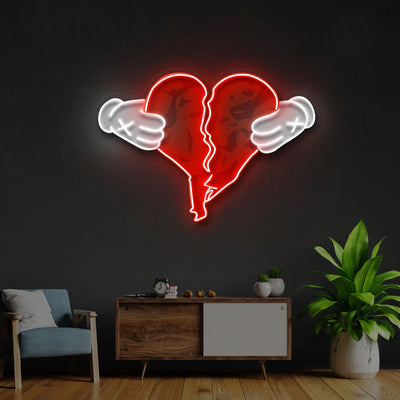 "808s & Heartbreaks" Neon x Acrylic Artwork - 2ft x 1.4ftLED Neon x Acrylic Print