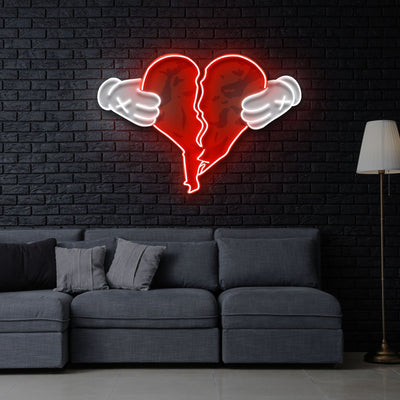 "808s & Heartbreaks" Neon x Acrylic Artwork - 2ft x 1.4ftLED Neon x Acrylic Print