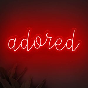 Adored LED Neon Sign - Style 2 - Pink