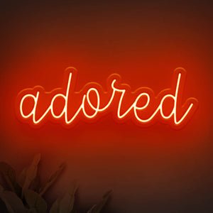 Adored LED Neon Sign - Style 2 - Pink