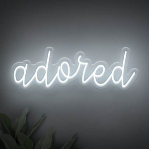 Adored LED Neon Sign - Style 2 - Pink