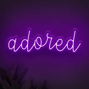 Adored LED Neon Sign - Style 2 - Pink