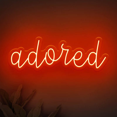 Adored LED Neon Sign - Style 2 - Orange