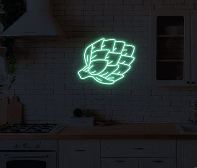 Artichoke Neon Sign - White20 inches