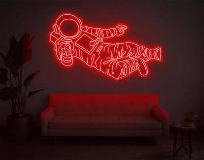 Astronaut Art LED Neon Sign