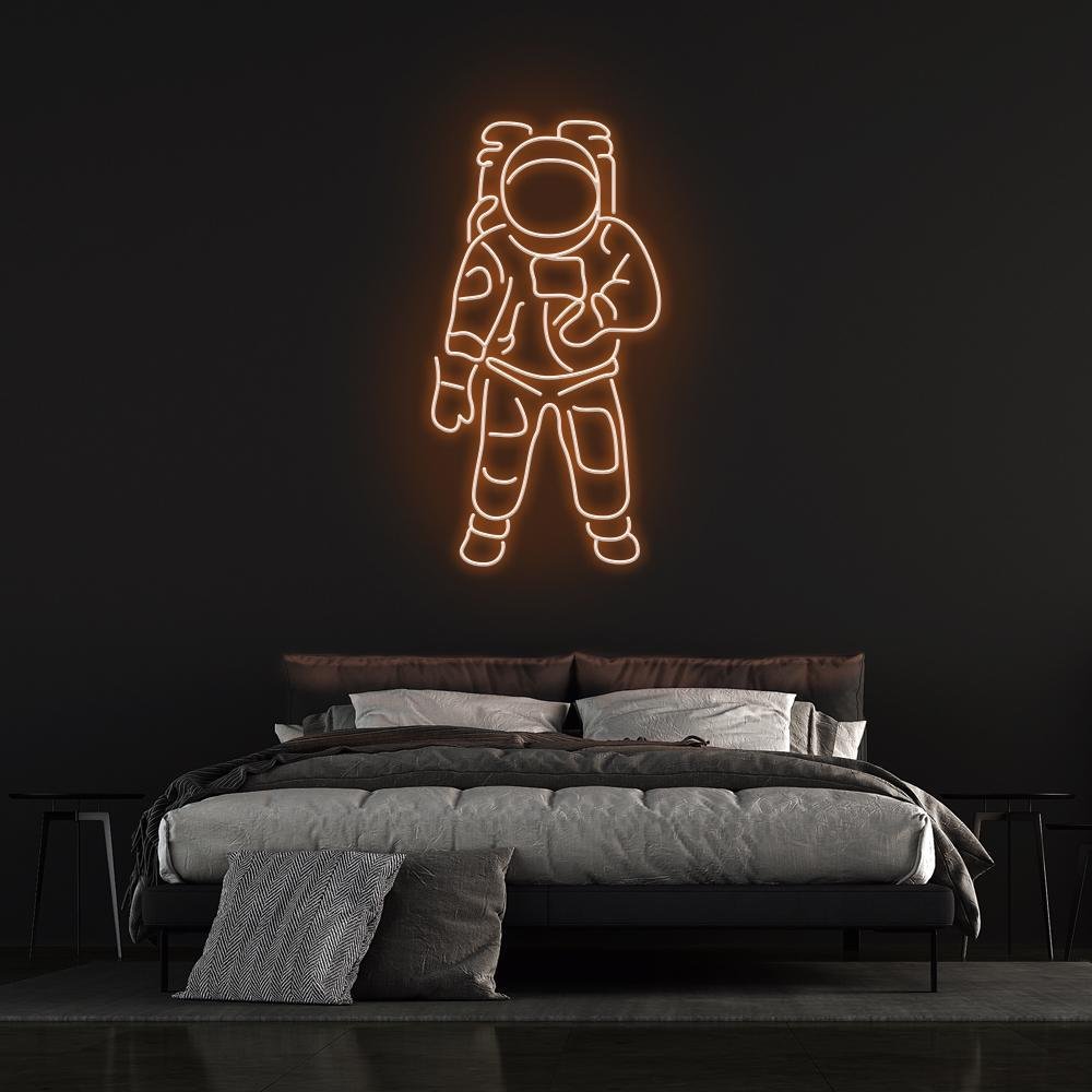 ASTRONAUT NEON SIGN - Orange30 inches