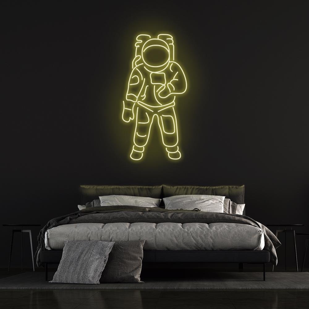 ASTRONAUT NEON SIGN - Lemon Yellow30 inches