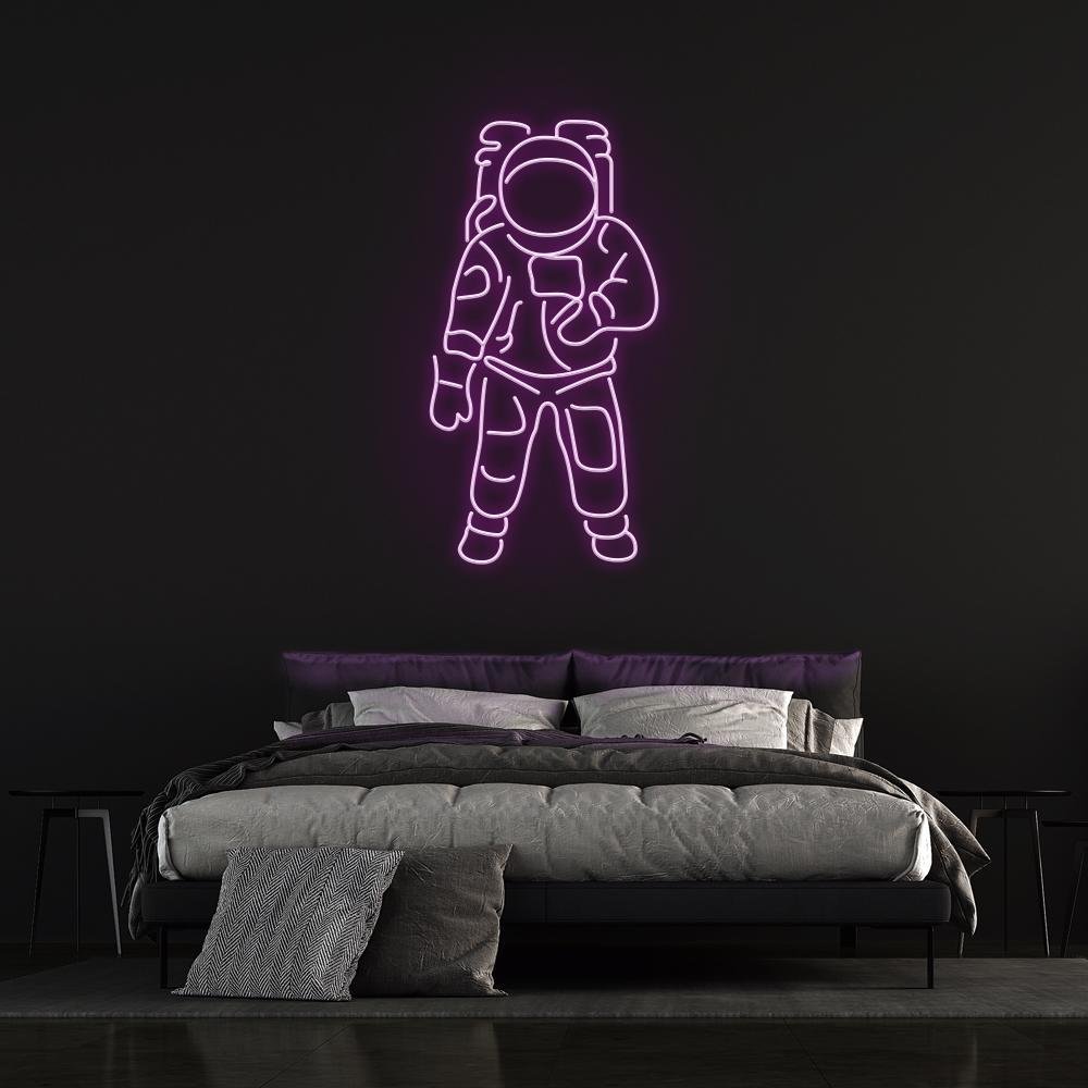 ASTRONAUT NEON SIGN - Purple30 inches