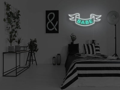 Babe LED Neon Sign - Aqua - Item-399-2 - LED Neon Signs