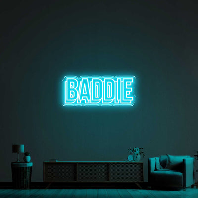 Baddie Double LED Neon Sign