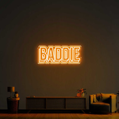 Baddie Double LED Neon Sign