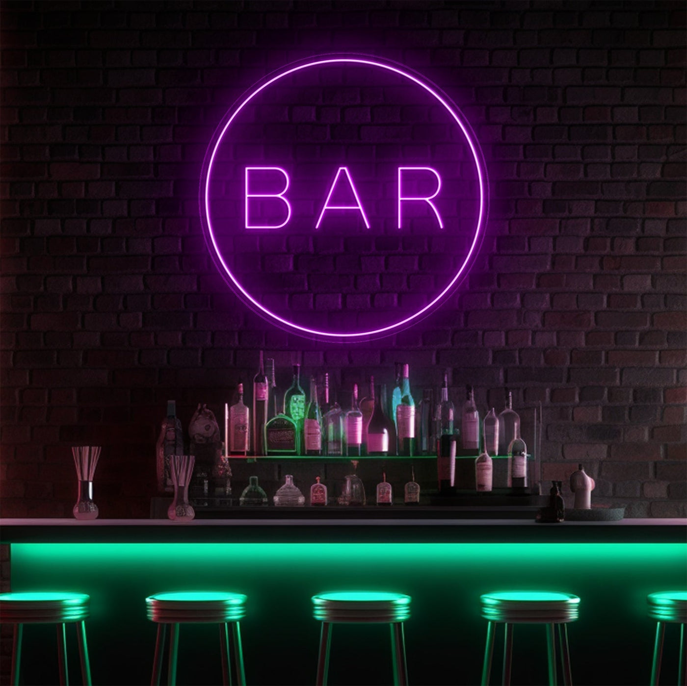 Bar Circle LED Neon