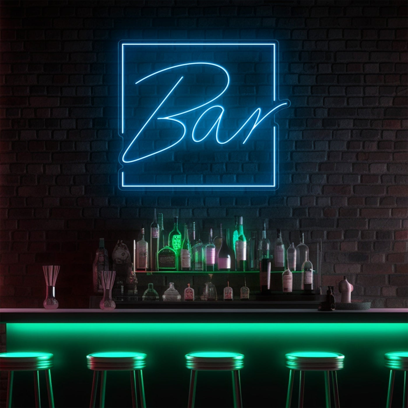 Bar Square LED Neon Sign