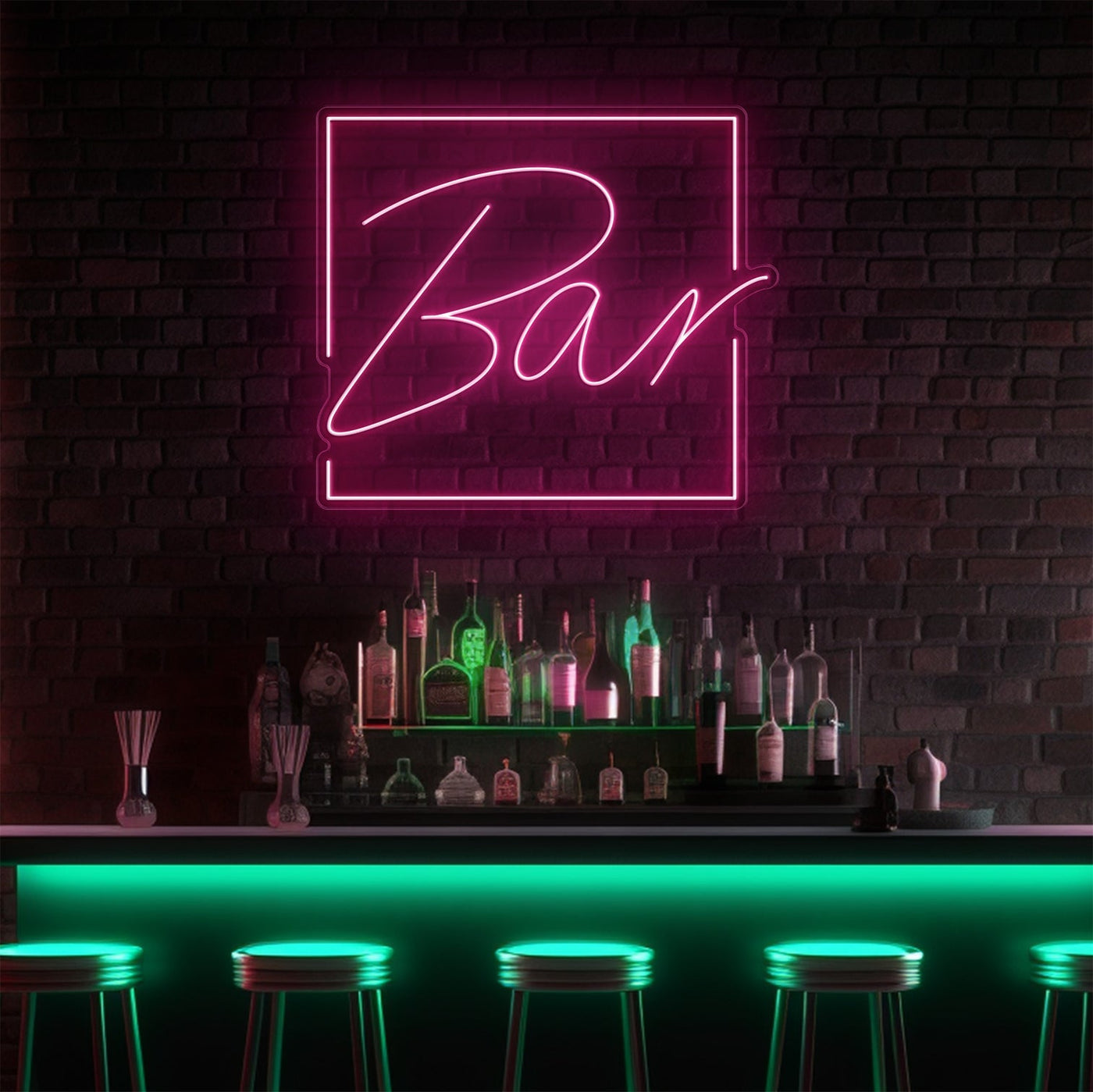 Bar Square LED Neon Sign