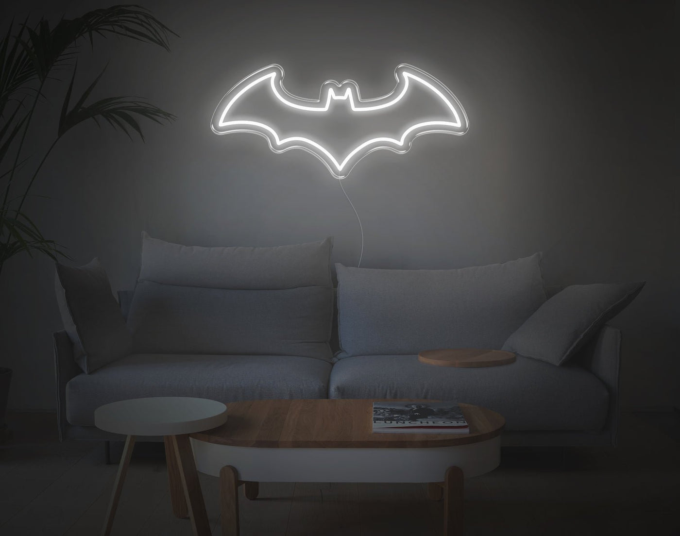 Batman V1 LED Neon Sign - 11inch x 26inchHot Pink