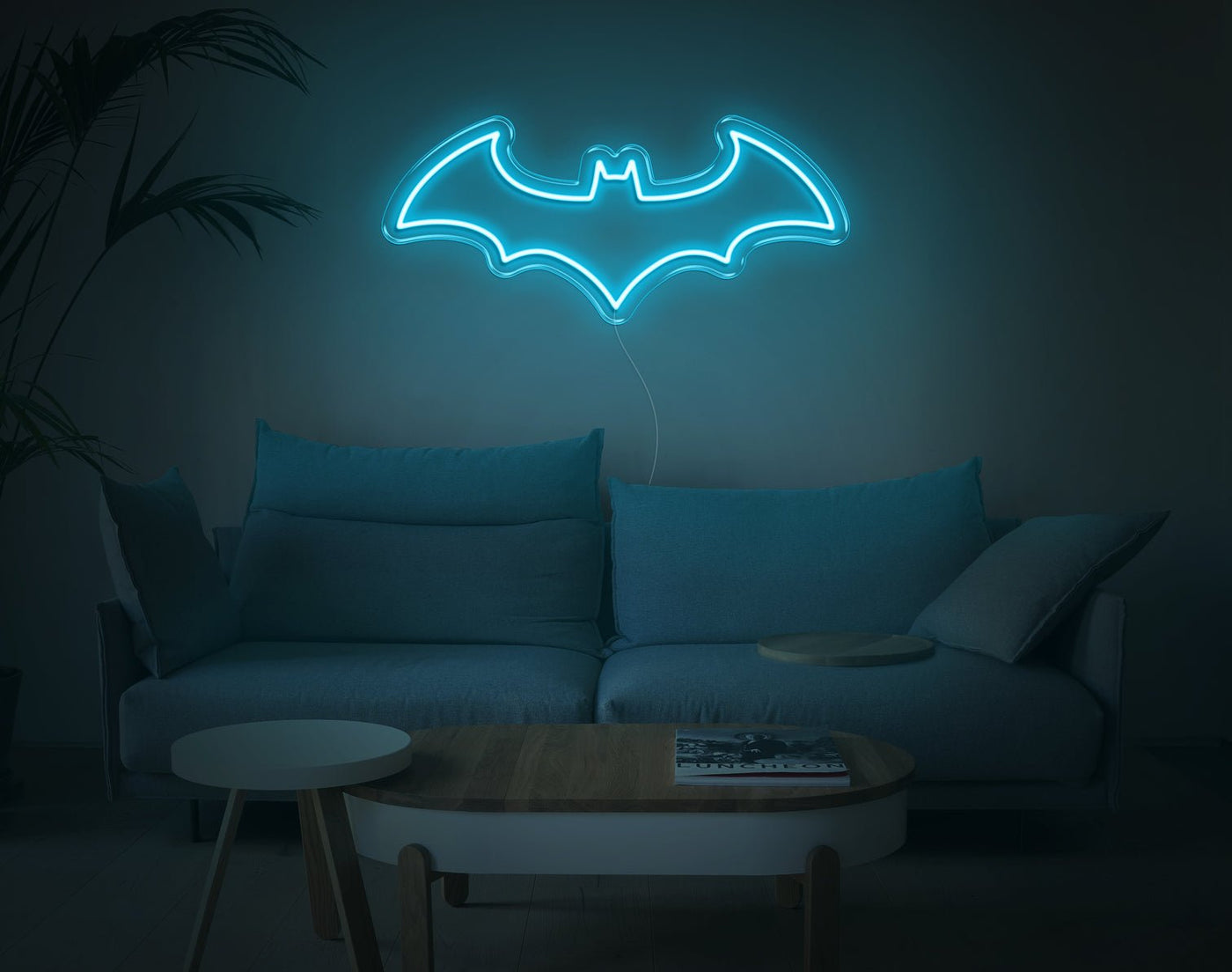 Batman V1 LED Neon Sign - 11inch x 26inchHot Pink