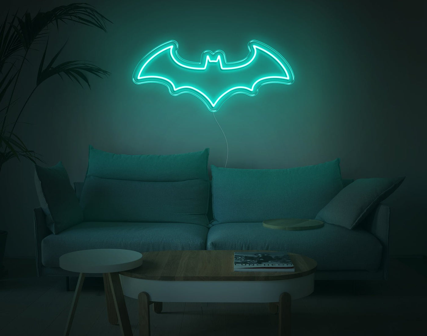 Batman V1 LED Neon Sign - 11inch x 26inchHot Pink