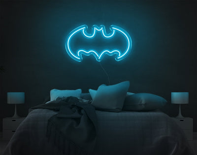 Batman V2 LED Neon Sign - 12inch x 22inchHot Pink