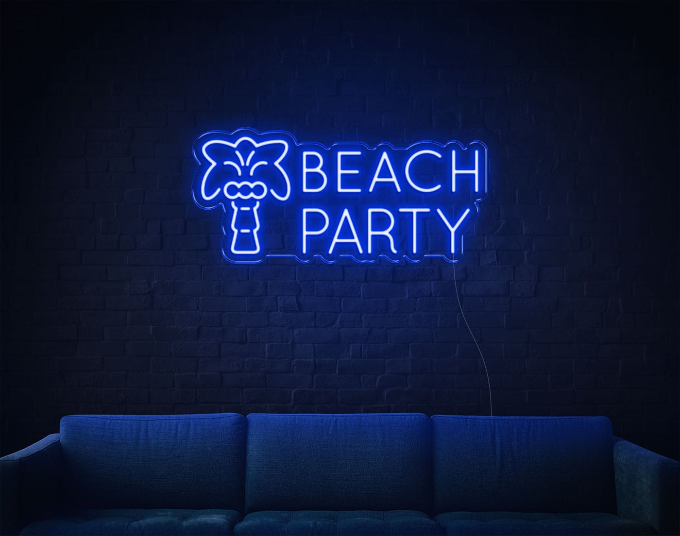 Beach Party LED Neon Sign - 12inch x 26inchHot Pink