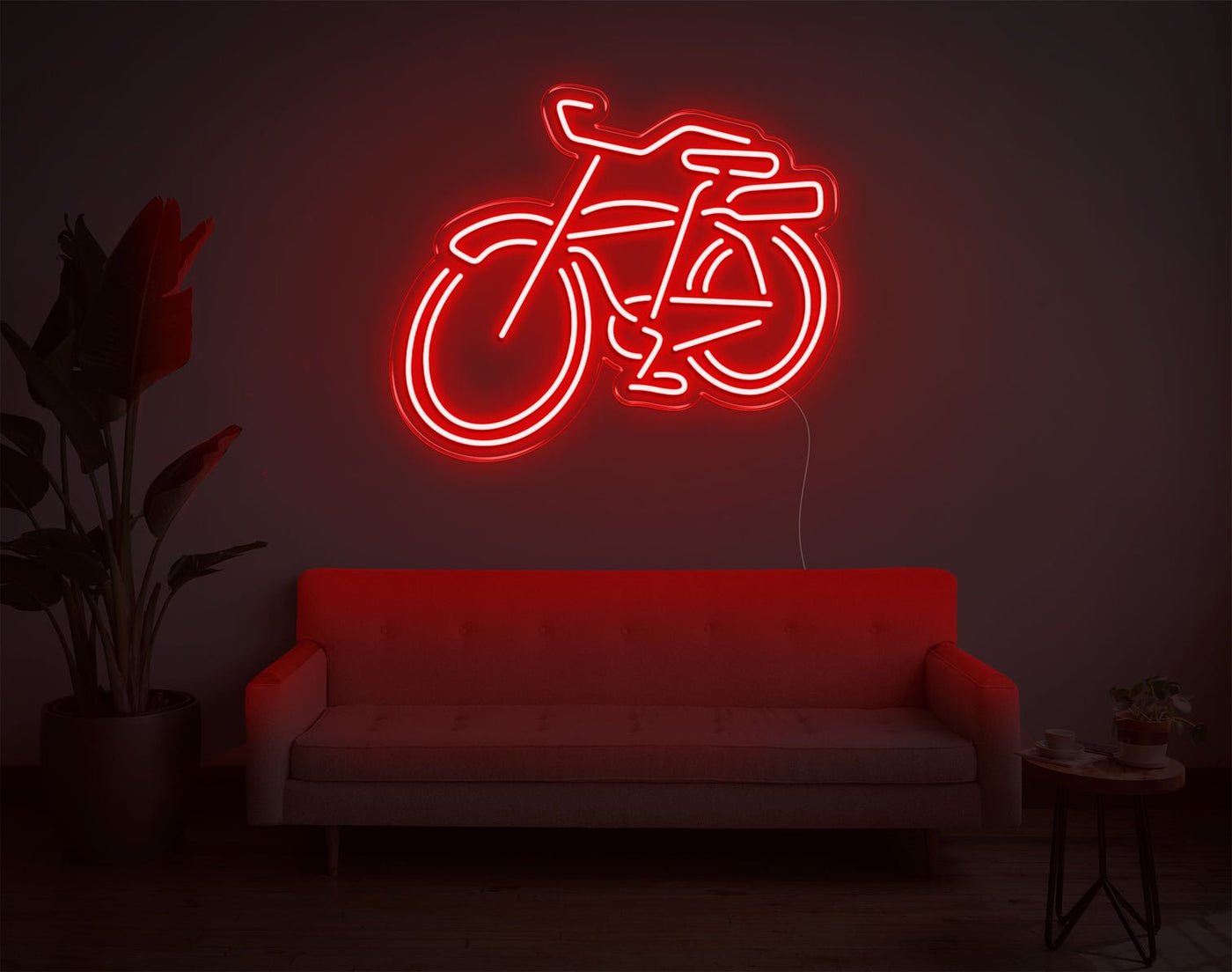 Bike LED Neon Sign - 20inch x 24inchHot Pink