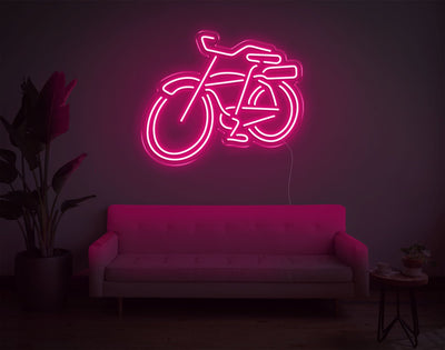 Bike LED Neon Sign - 20inch x 24inchHot Pink