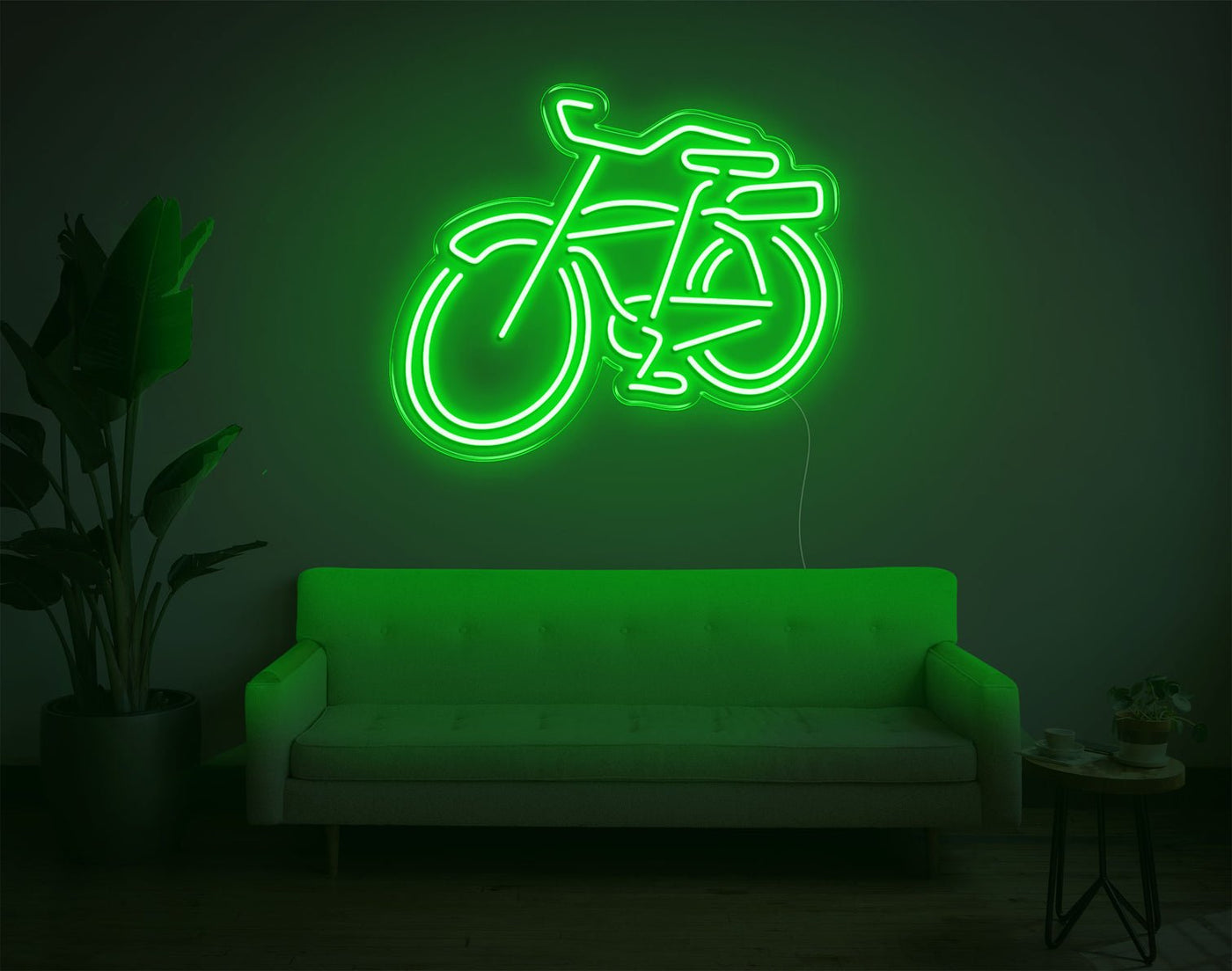 Bike LED Neon Sign - 20inch x 24inchGreen