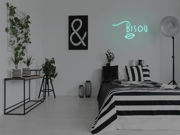 Bisou LED Neon Sign - Aqua