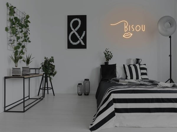 Bisou LED Neon Sign - Orange