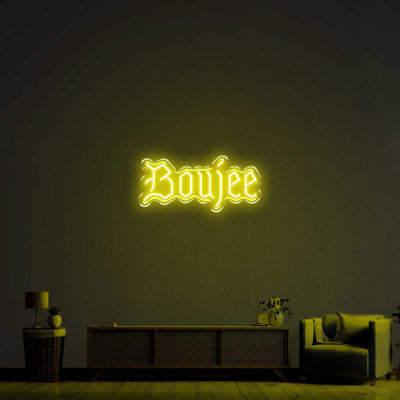 Boujee LED Neon Sign - 20inch x 9inchWarm White