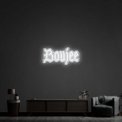 Boujee LED Neon Sign - 20inch x 9inchWarm White