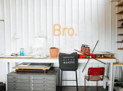 Bro. Neon Sign - White