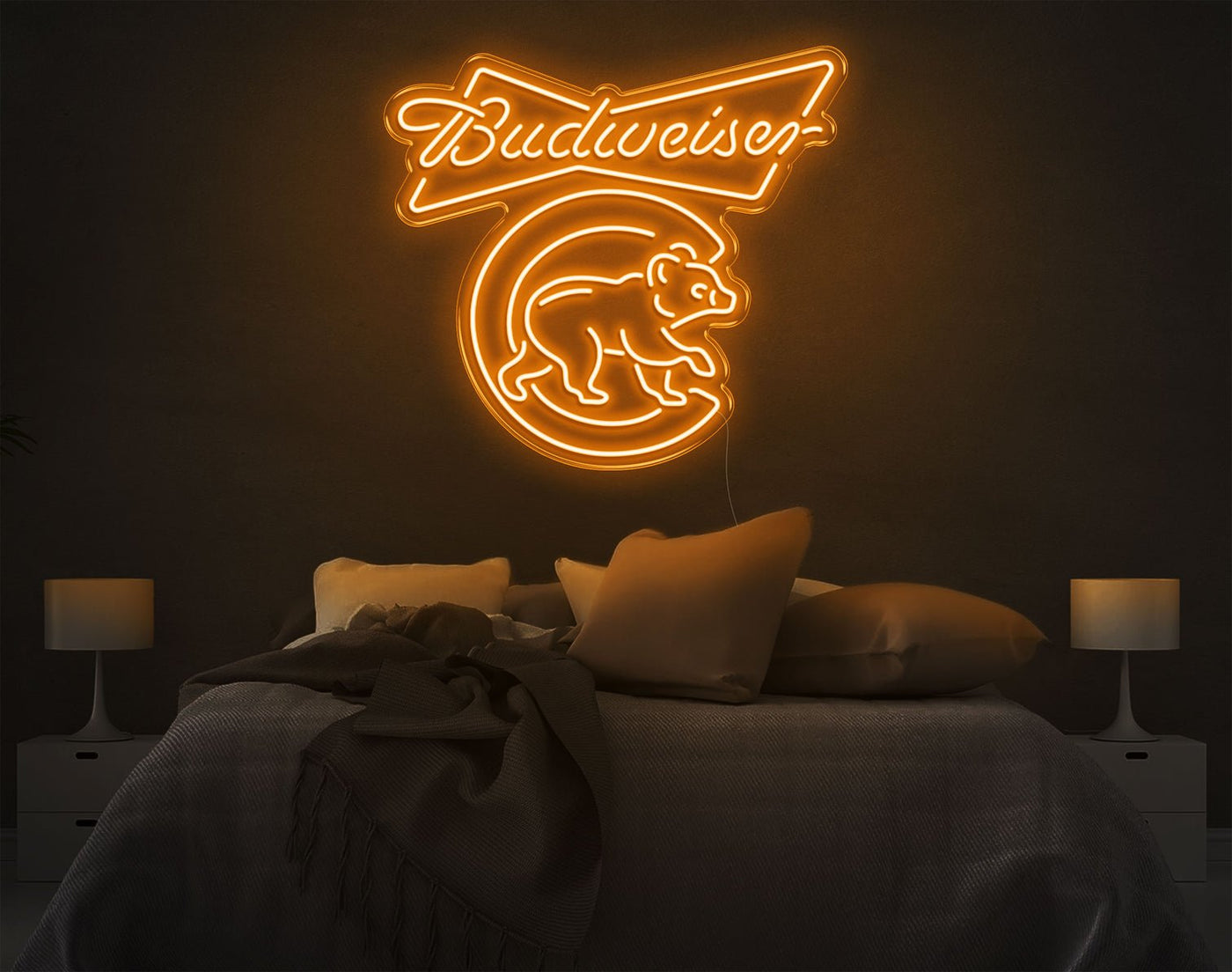 Budweiser LED Neon Sign - 25inch x 28inchHot Pink