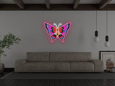 Butterfly 2.0 LED Neon Sign - Pink