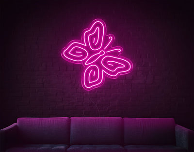 Butterfly LED Neon Sign - 24inch x 24inchHot Pink