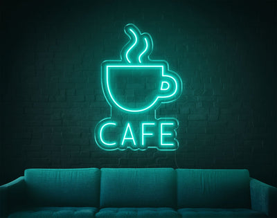 Cafe LED Neon Sign - 25inch x 17inchHot Pink