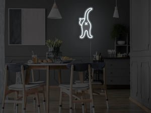 Cat Butt LED Neon Sign - Pink