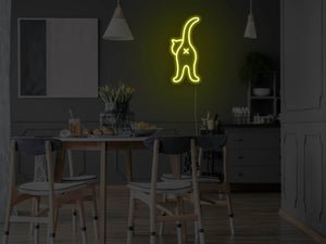 Cat Butt LED Neon Sign - Pink