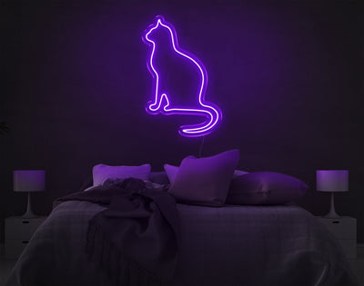 Cat V2 LED Neon Sign - 10inch x 6inchHot Pink