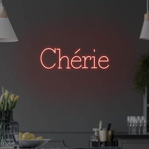 Chérie LED Neon Sign - Pink