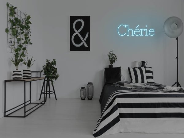 Chérie LED Neon Sign - Blue