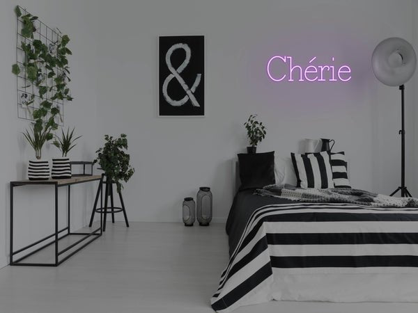 Chérie LED Neon Sign - Purple