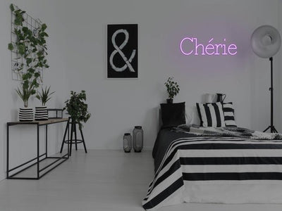 Chérie LED Neon Sign - Purple