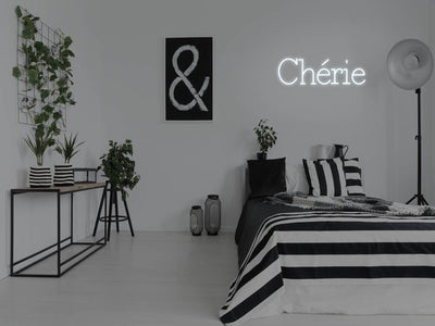 Chérie LED Neon Sign - White