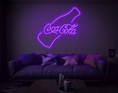 Coca-Cola V2 LED Neon Sign - 30inch x 32inchHot Pink