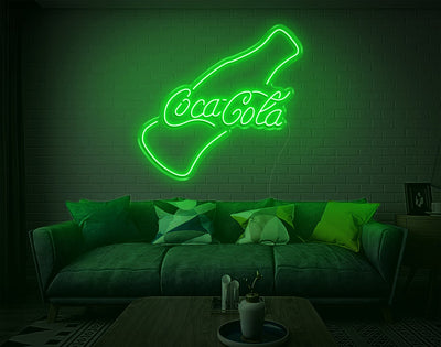 Coca-Cola V2 LED Neon Sign - 30inch x 32inchHot Pink