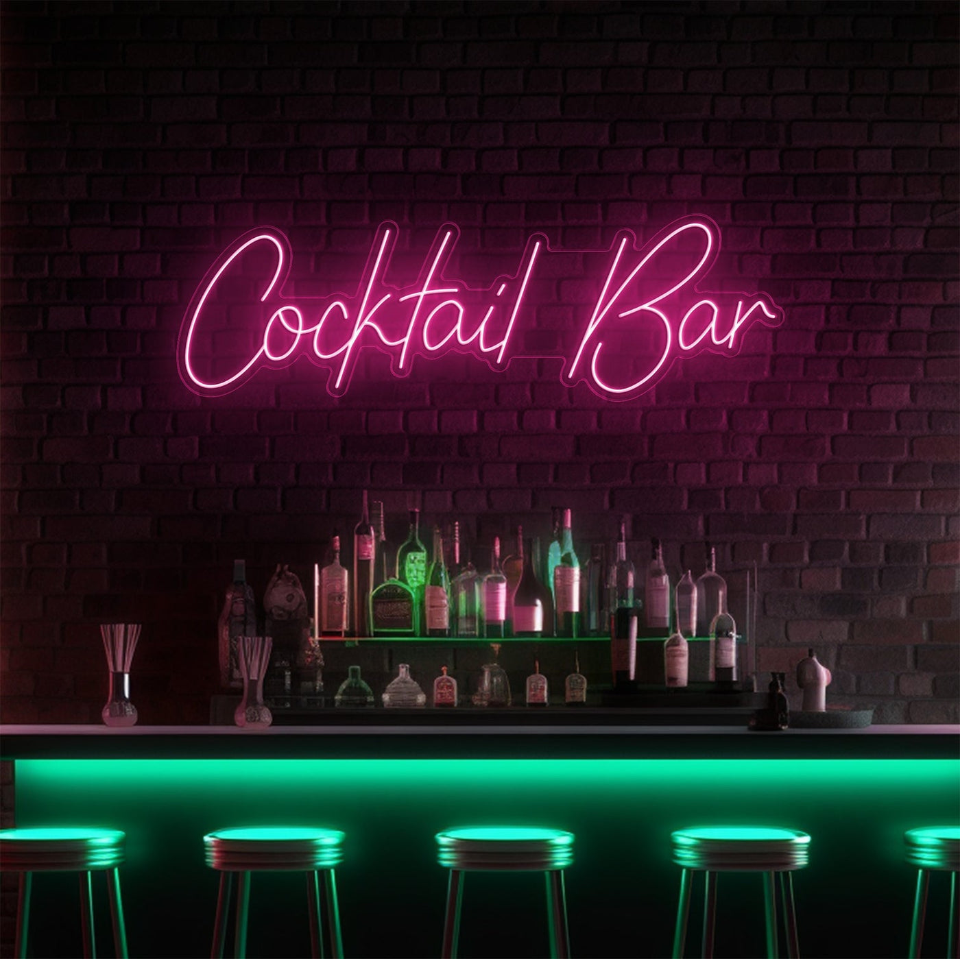 Cocktail Bar LED Neon Sign - 40 InchGolden Yellow